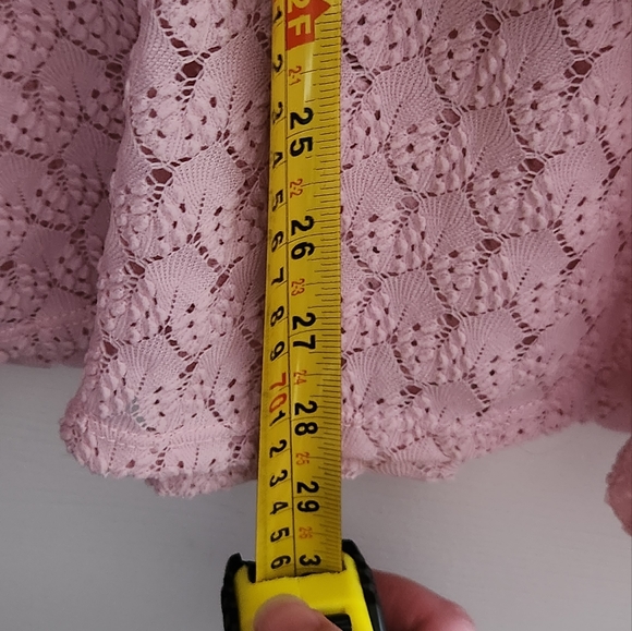 (L) Suzanne Betro Pink Multi Layer Tunic keyhole closure - Picture 8 of 9